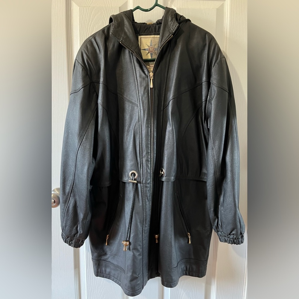 Middlebrook Genuine Leather jacket. Black. Sz Medium